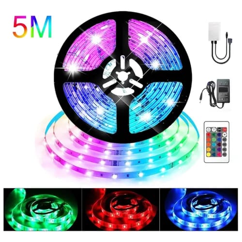 Tira led 5 metros con control remoto