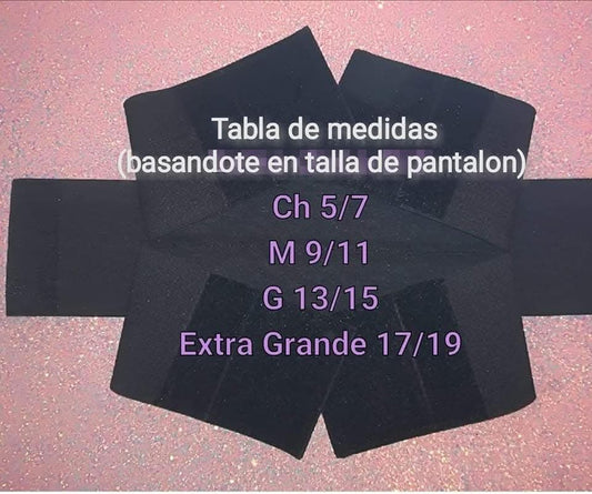 Faja 3 velcros alta calidad talla a elegir con faja sauna gratis