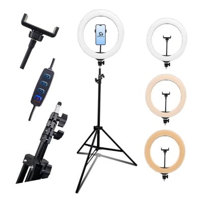 Aro de luz con pedestal 14 pulgadas