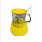 Taza con base eléctrica para mantener caliente la bebida con estuche